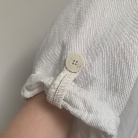 Zara Rustic Jumpsuit / Boilersuit / Romper - White - Size Medium - Picture 10 of 10